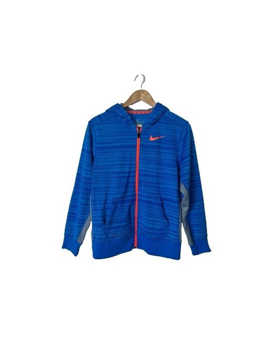 Nike Other - Nike Therma Fit Zip Front Hooded Sweatshirt Youth XL Blue Athleisure Sporty